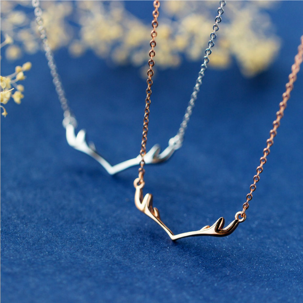 Lucky Antler Necklace - 925 Sterling Silver