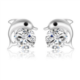Playful Dolphins Earrings - 925 Sterling Silver – Owl J