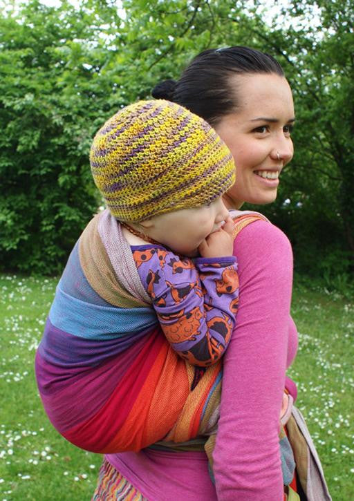 Girasol Wearababy Earthy Rainbow Wrap, Thick Weave - Slings and Things