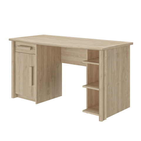 Gami Montana Desk In Blond Oak Or Helvezia Whitewashed Oak