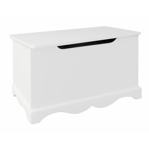 small white toy chest