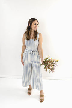 New Perspective Striped Tank Jumpsuit