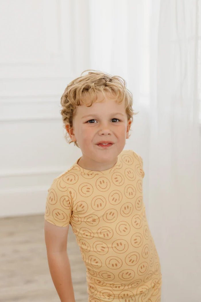 Copper Pearl 2-Piece Short Sleeve Pajama Set - Rad 4T