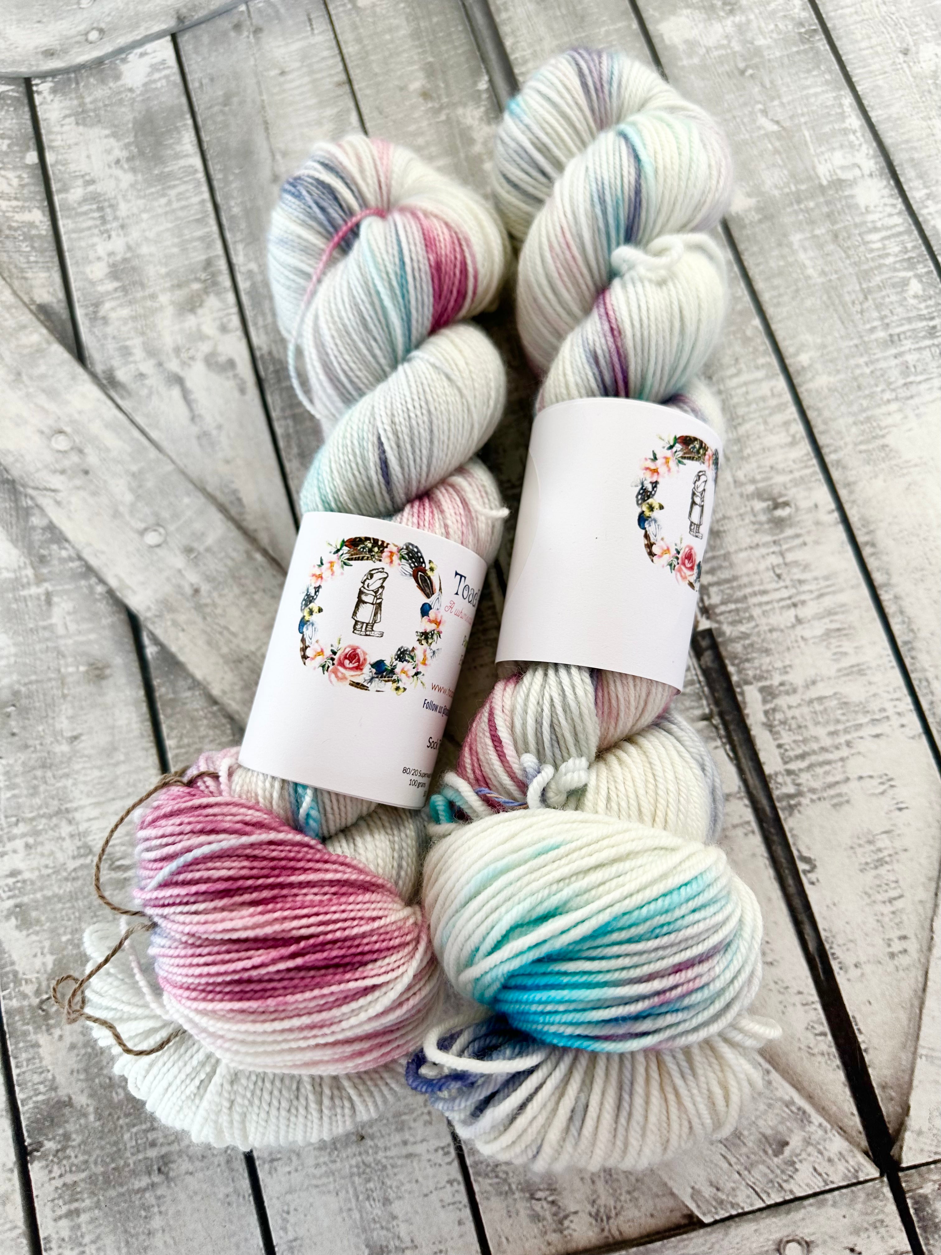 WINTER SOLSTICE - Favorite Books Monthly Yarn Club, Hand Dyed Superwash Merino Yarn,Toad Hollow Yarns