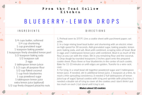 blueberry lemon drop recipe