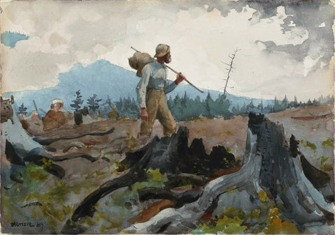 Winslow Homer - The Guide and Woodsman (1889)