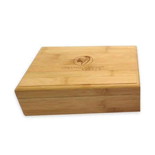 wood storage box with lid