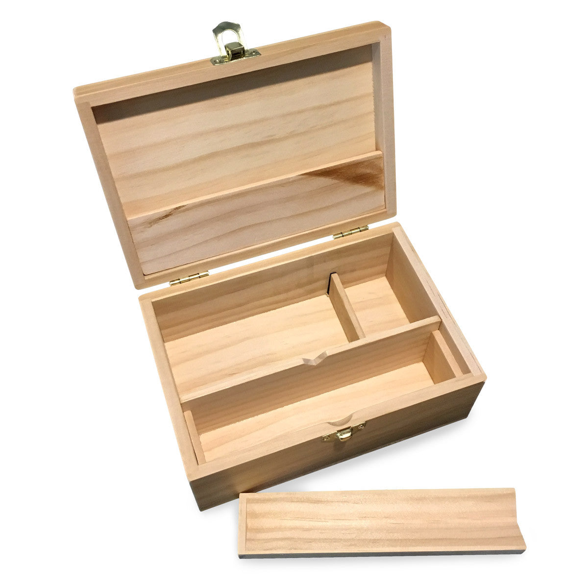 wooden box with lid