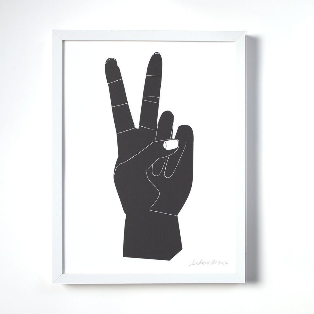 peace sign print