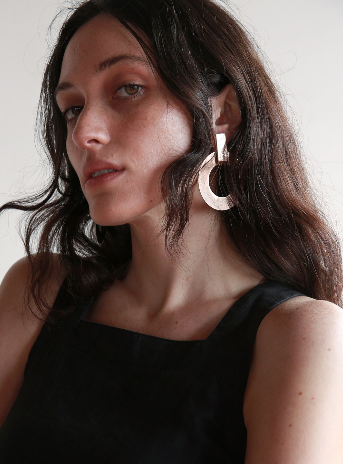 open circle earrings minoux