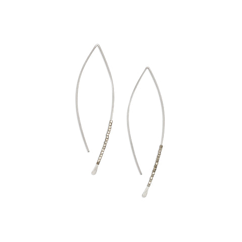 Bead Crescent Earrings| Fail Jewelry