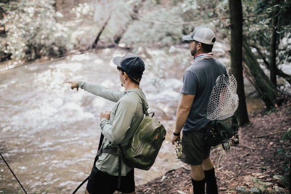 Blue Ridge fly-fishing with a moonshine rod