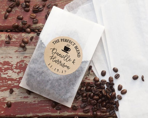 Coffee Wedding Favor from Nottingham Paper Goods