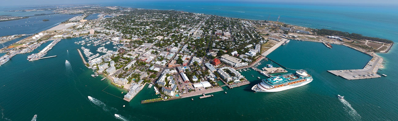 Arial View of Mallory Square in Key West
