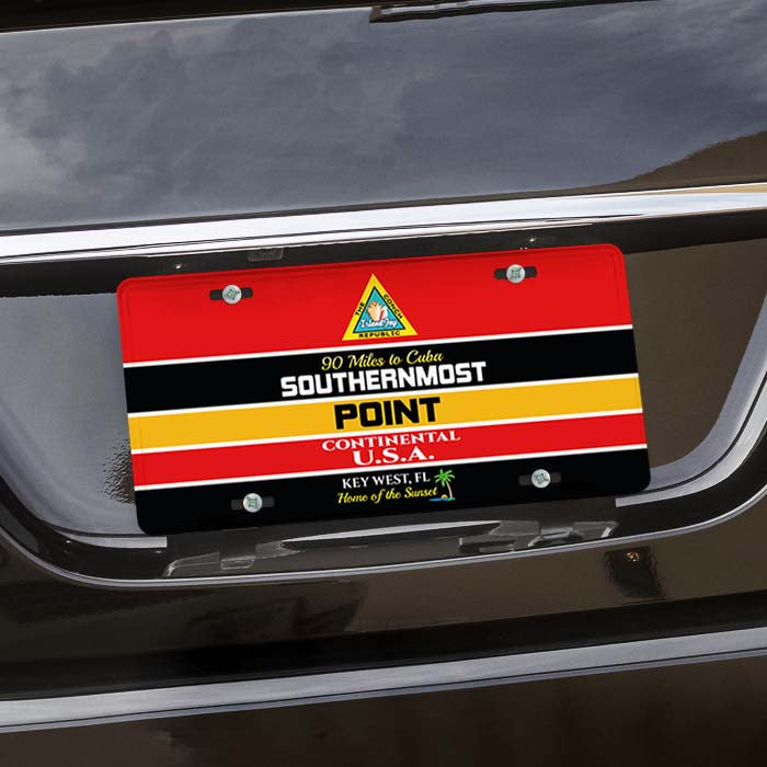 Image of Key West Southernmost Point Metal License Plate