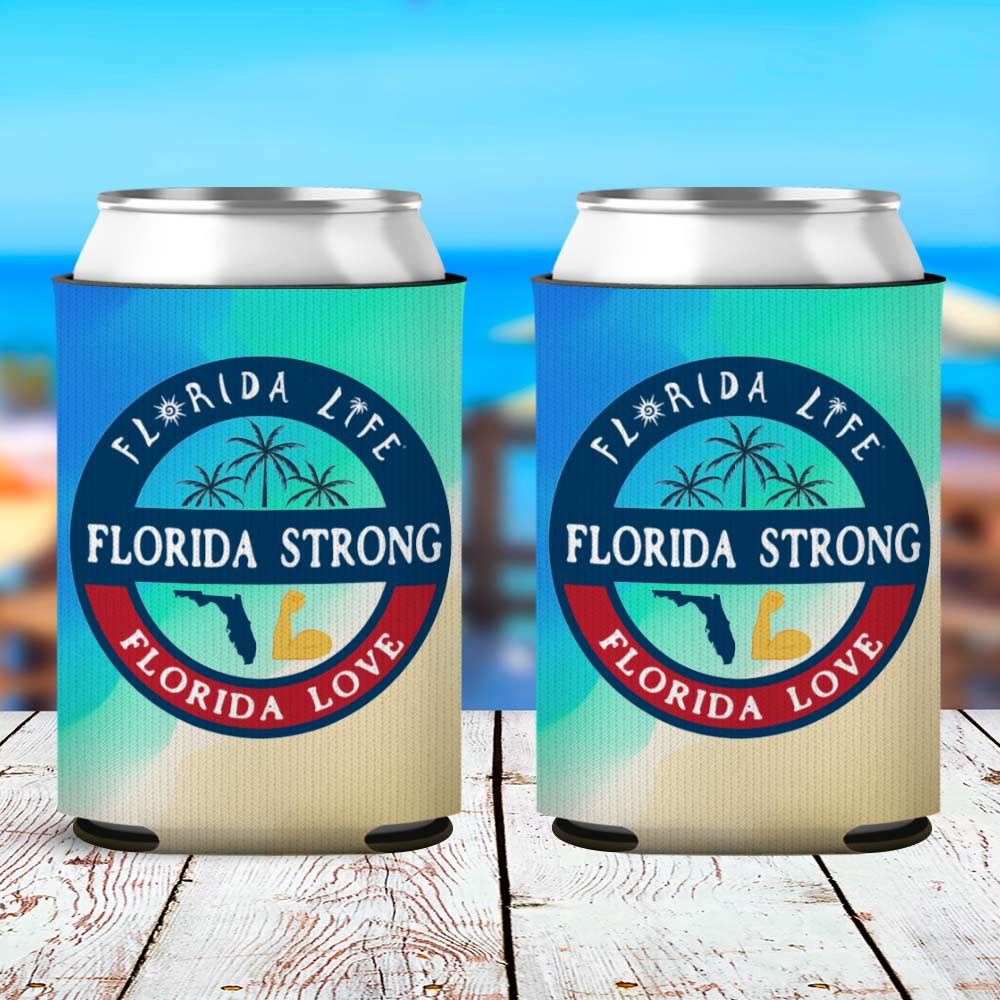 Image of Florida Strong Florida Love Neoprene Can Cooler