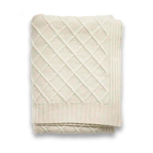 Siena Waffle Knit Cashmere Throw