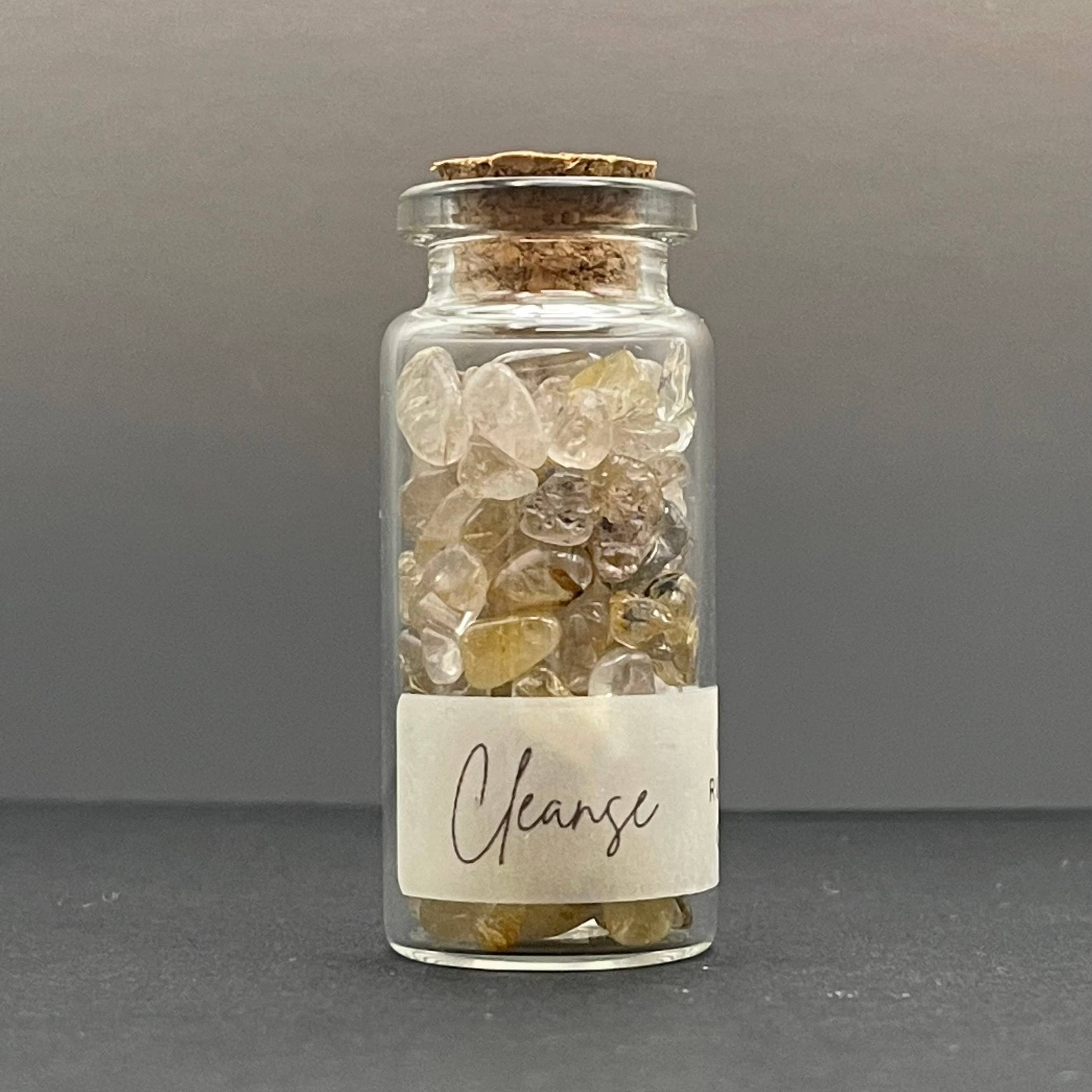 Cleanse | Golden Rutile Quartz Crystal Chips 10ml Vial