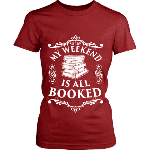 My weekend is all booked Fitted T-shirt – FRA