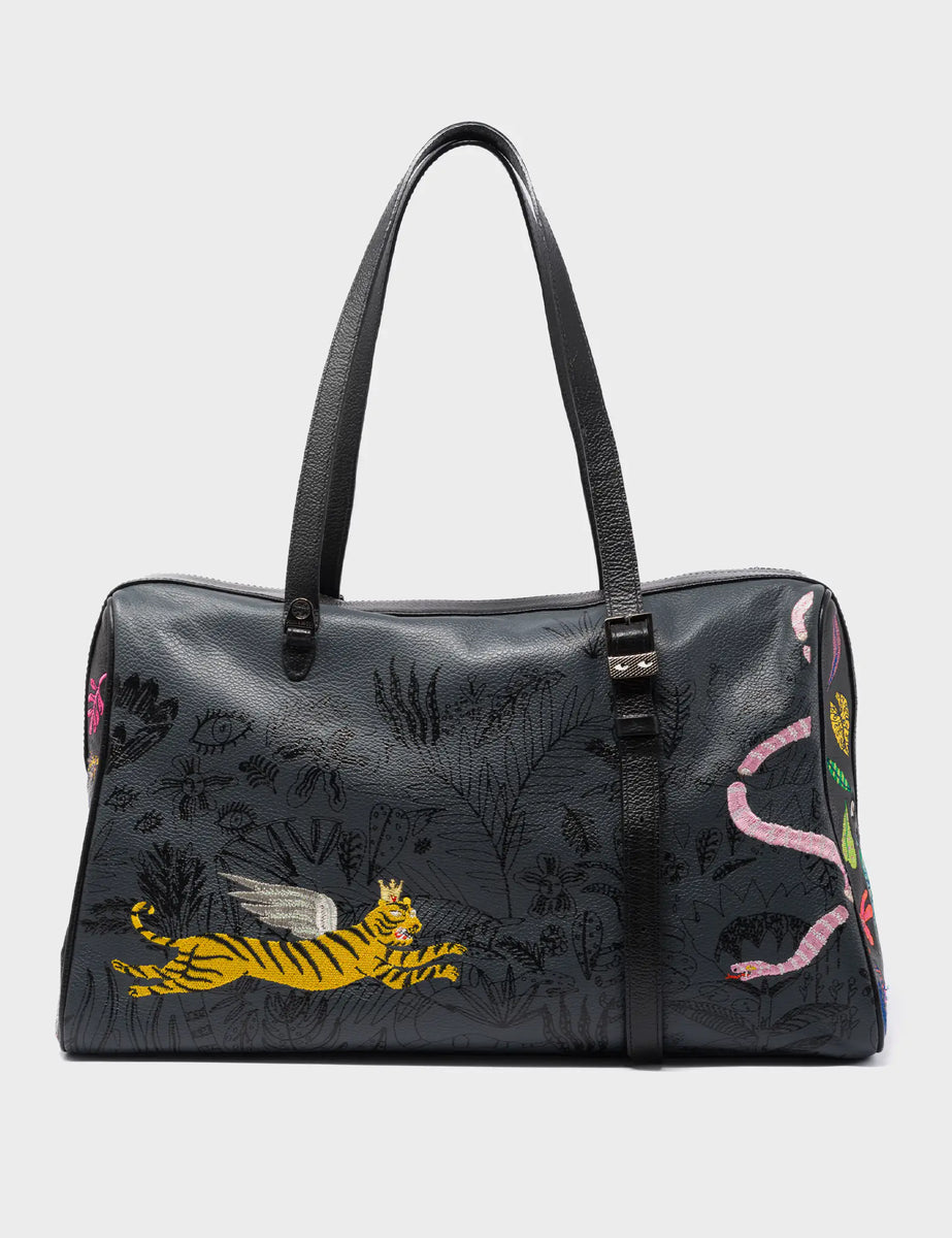 Esther Black Duffle Bag - El Trópico Design