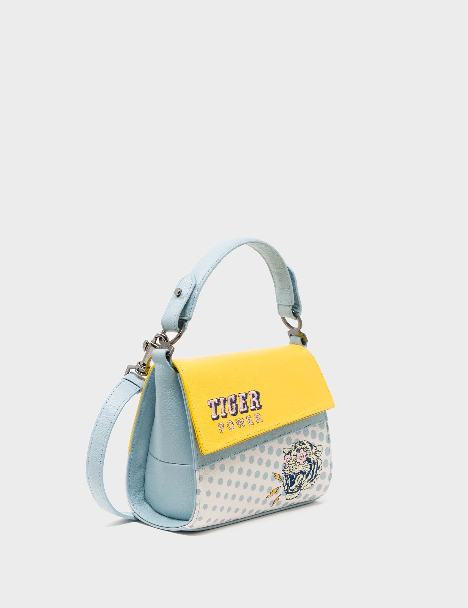 Anastasio Micro Crossbody Handbag Cream and Yellow Leather - – Min & Mon