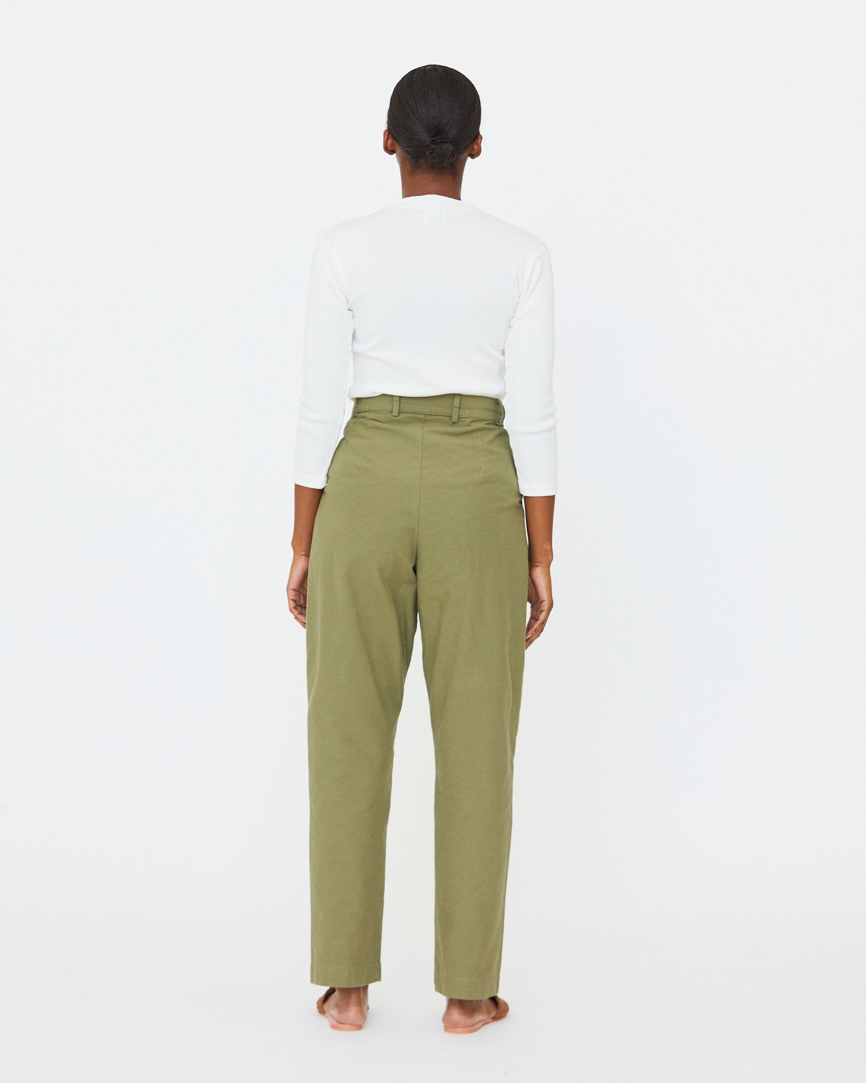 EMMA TROUSER - MOSS - 4