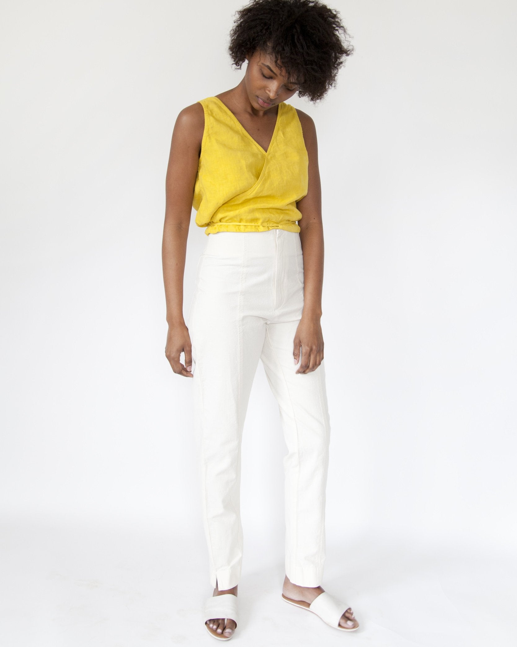 MERCY CIGARETTE PANT - IVORY - 2