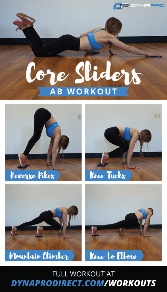 DynaPro Core Sliders Ab Workout