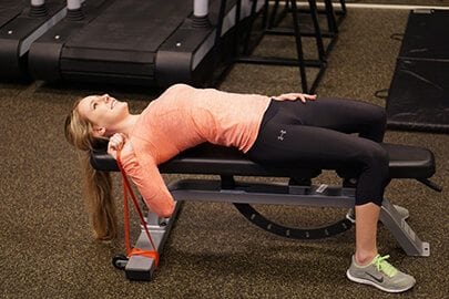 Single arm chest press with band