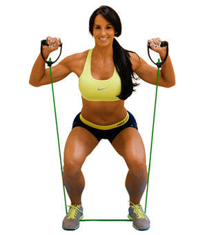 Squats with resistance bands