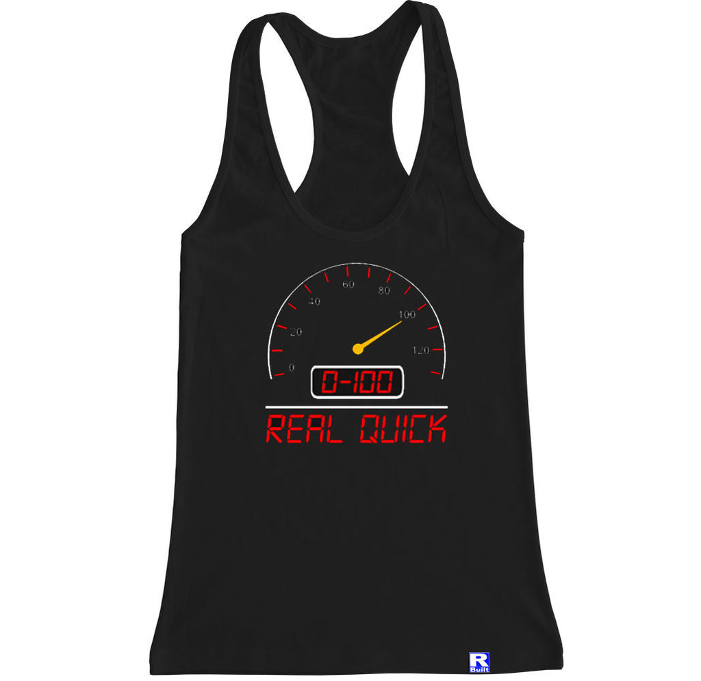 Women's JDM 0-100 REAL QUICK Racerback Tank Top – FTD Apparel