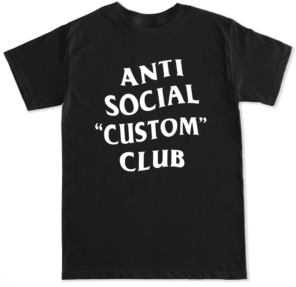 Customize Your Own Anti Social Club Text Men's T Shirt – FTD Apparel