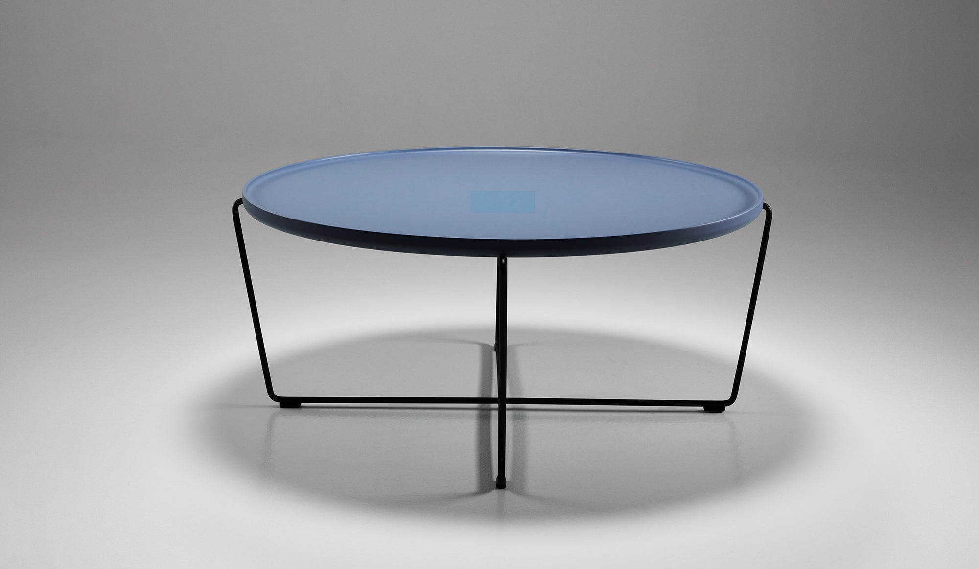 blue coffee table