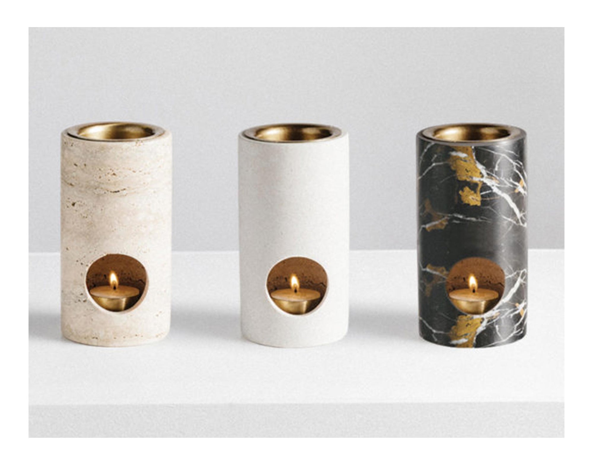 Synergy Oil Burner - Limestone - OOPENSPACE