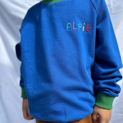 Alfie Kids Blue French Terry Jumper