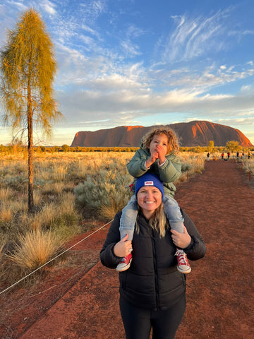 Kate and Freddie at Uluru
