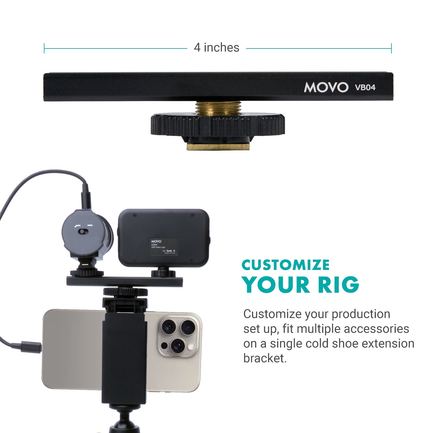 UVlogger-IP | Vlogging Kit for iPhone 15 | Movo-image-6