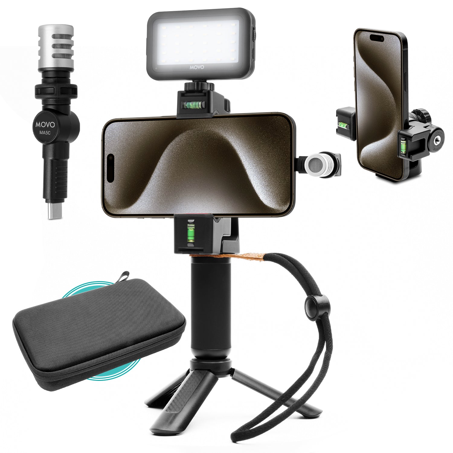 uVlogSK-IP | Vlogging Starter Kit for iPhone15 | Movo