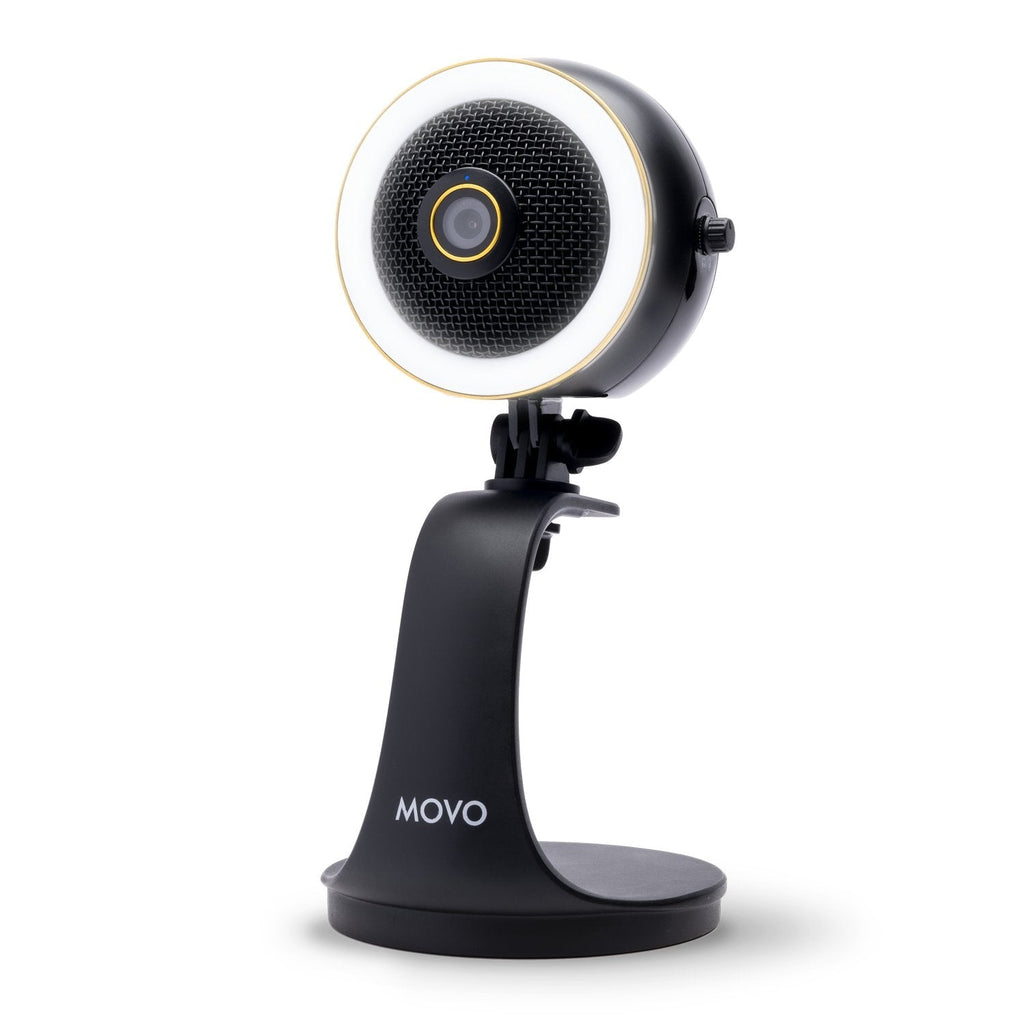 Movo WebMic-HD-Pro | All-in-One HD Webcam, Microphone & Mic Light