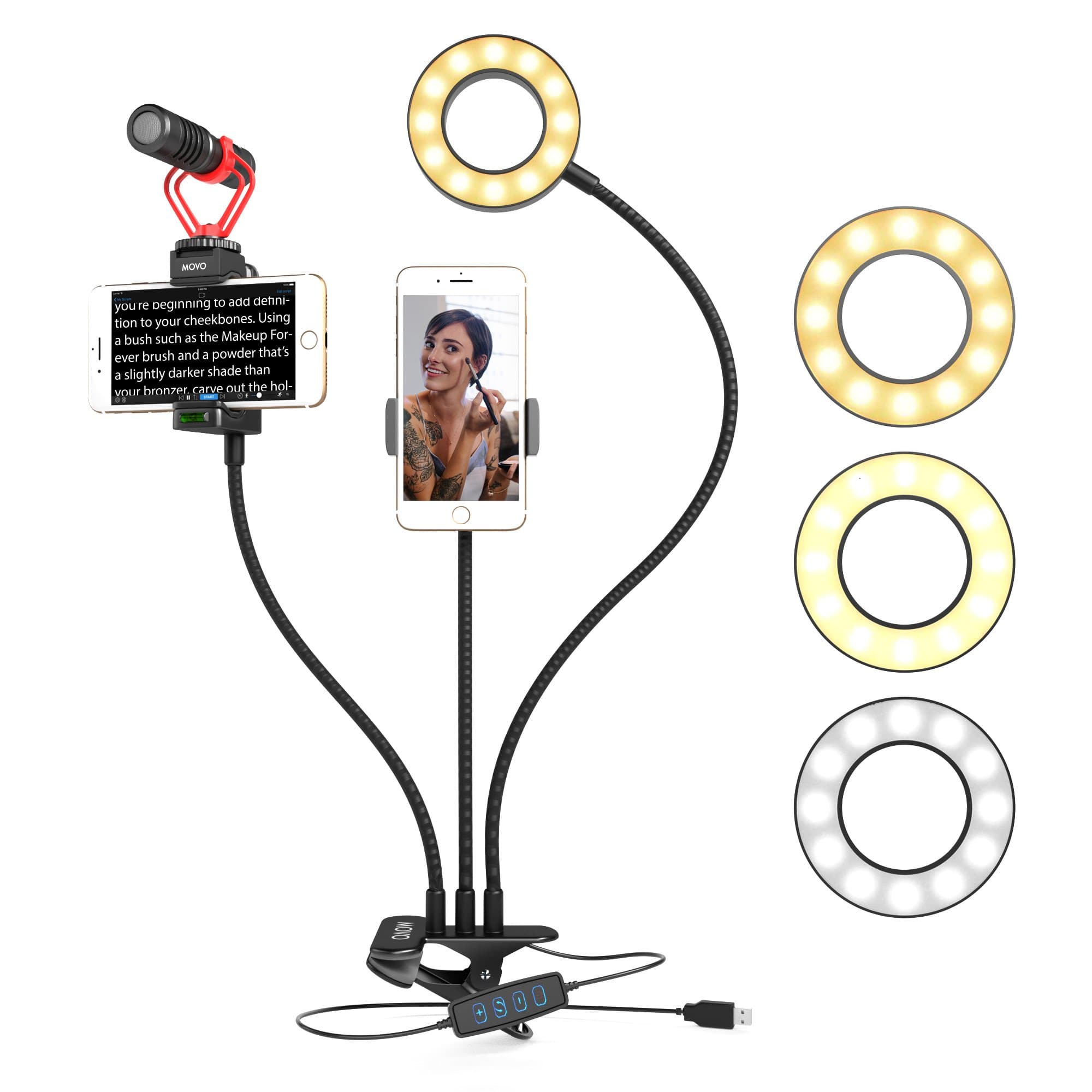 VGC-3 | Selfie Ring Light Kit | Selfie Light | Movo