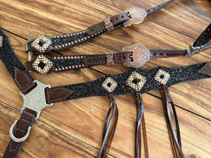 Chunky black glitter with fringe - Rockn'Wilsons