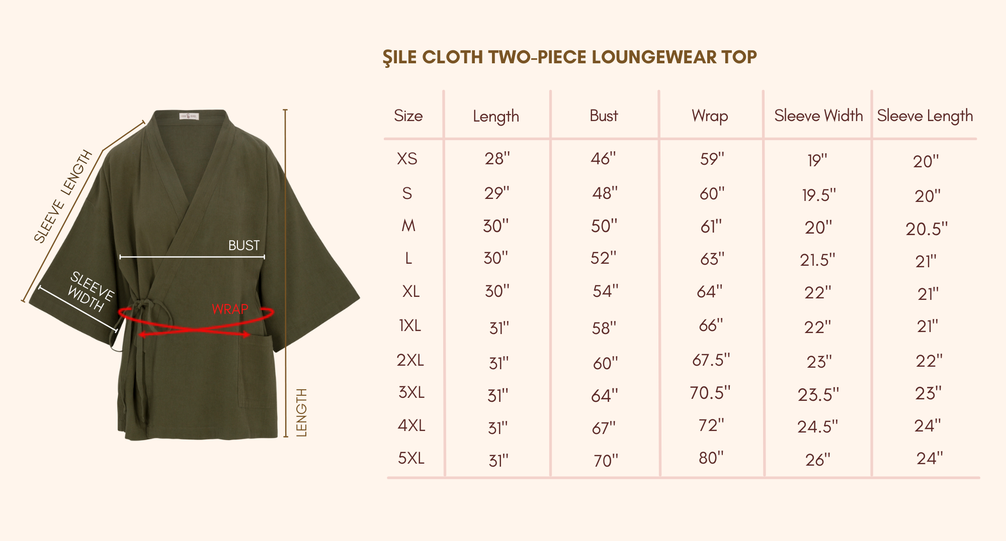 Size Chart - Edda Tunic Dress - SiiZU, Ethical Fashion.Luxury Quality. –  SiiZU