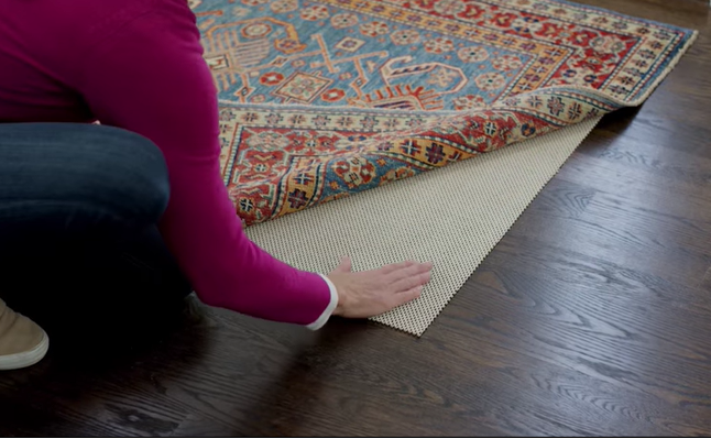 rug pads that can provide grip and prevent damage to the fibers of an area rug 