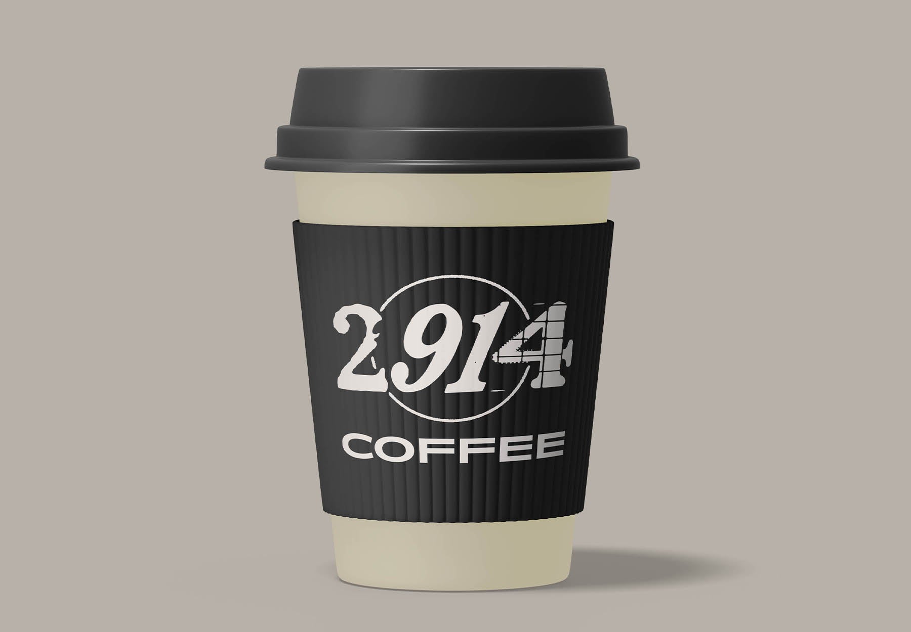 2914 Coffee Denver Colorado Coffee sleeve mock up