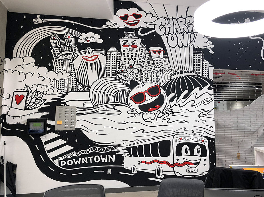 ucf downtown orlando campus mural