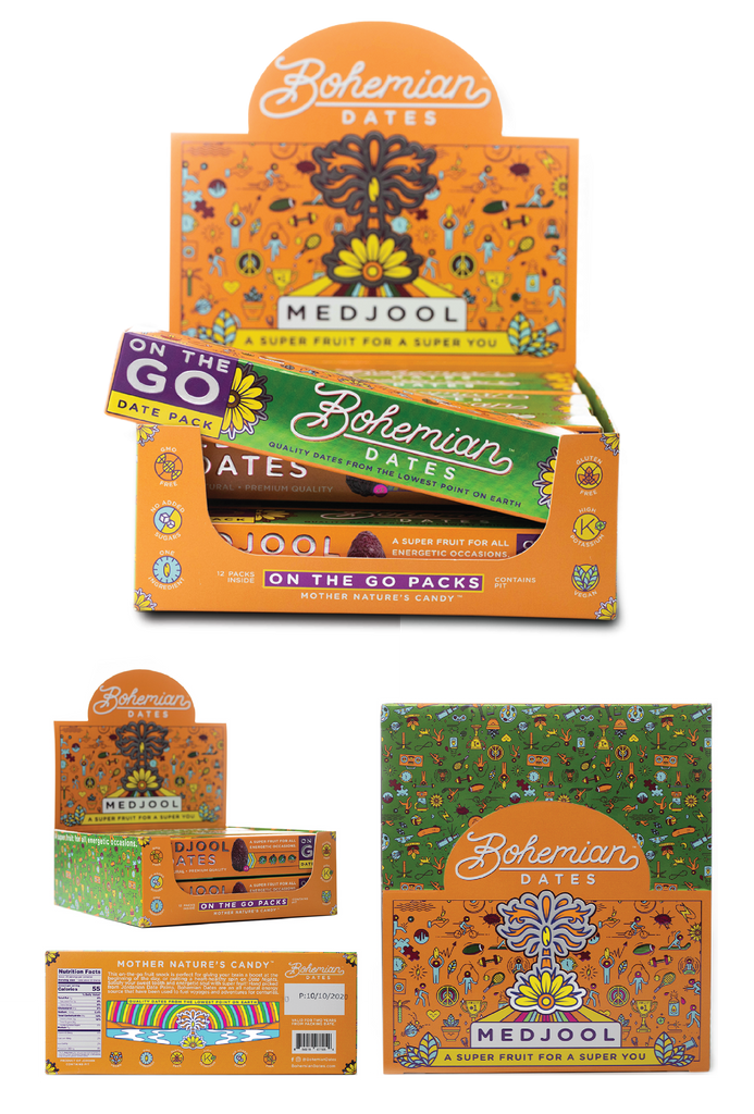 Bohemian Dates Medjool Date Product Package Design By Akyros Inc