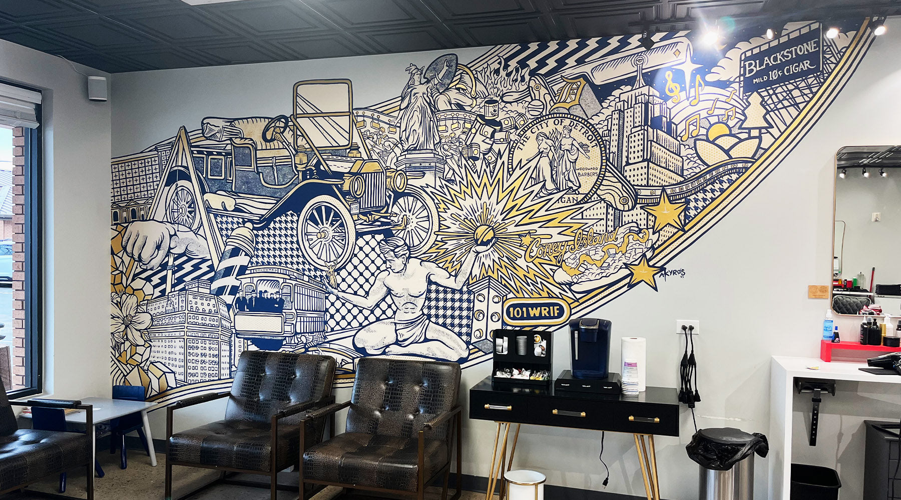 Lakewood Colorado Mural Woodward Barbers