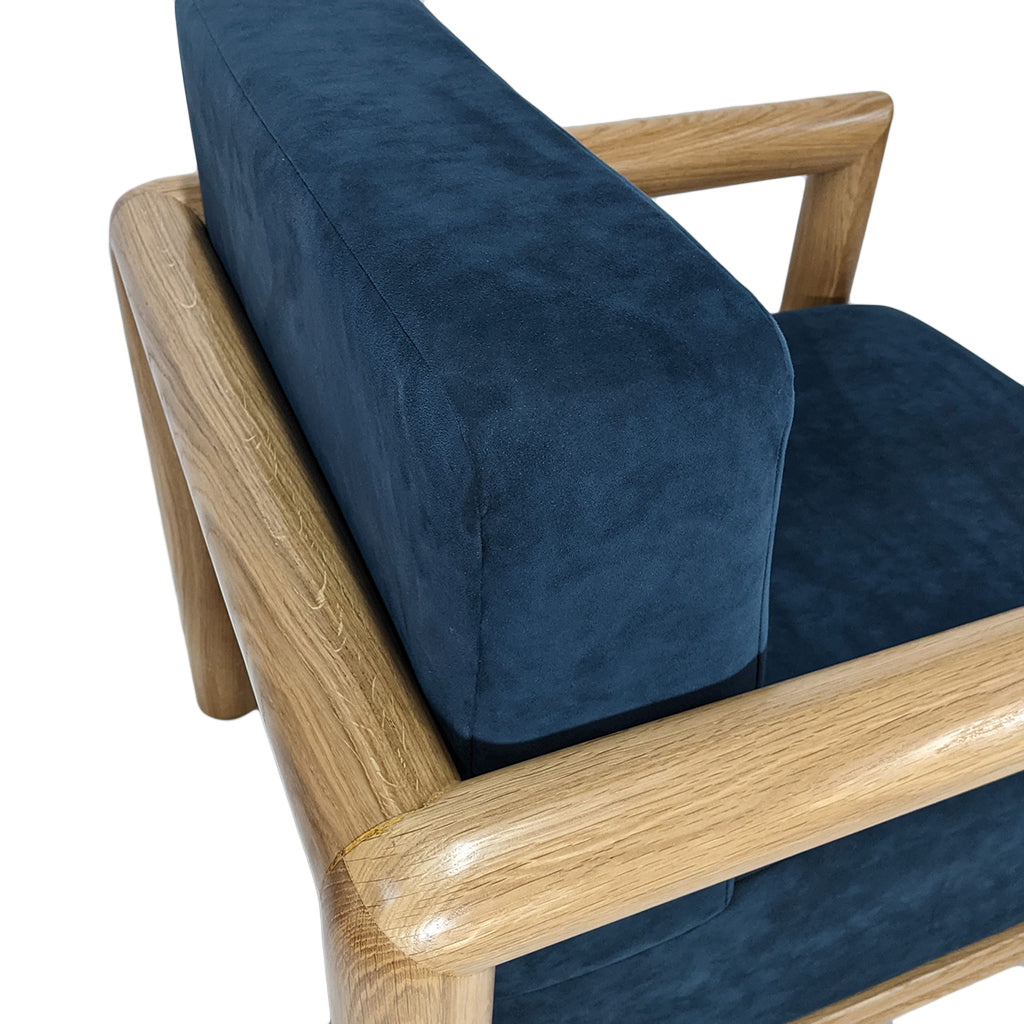 La Jolla Lounge Chair<br><small>Finish: Natural Oak</small><br><small>Fabric: COM</small><br><small>by @markashbydesign</small>