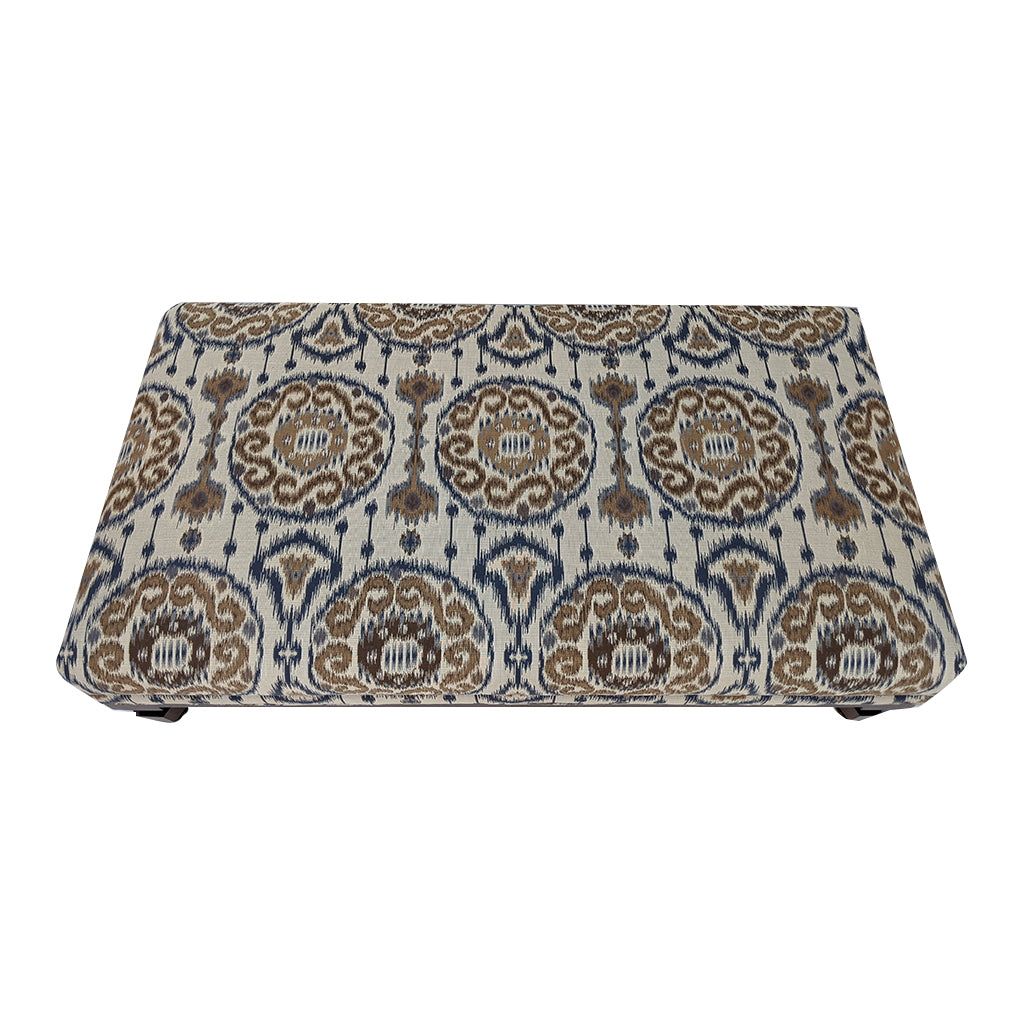 Lots Road Ottoman - Custom Size<br><small>Finish: Vienna Walnut</small><br><small>Fabric: COM</small><br><small>by @noturaveragejo</small>