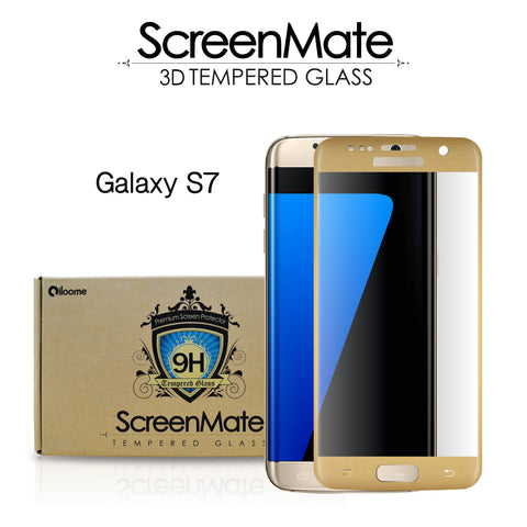 De Alpen Volgen Verwacht het Samsung Galaxy S7 ScreenMate 3D Max Full Cover Tempered Glass - Black |  iloome